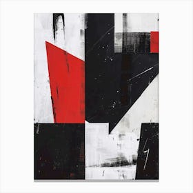 Abstract Black And Red Painting Canvas Print