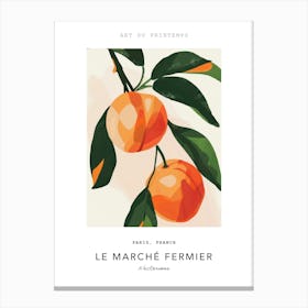 Nectarines Le Marche Fermier Poster 2 Canvas Print