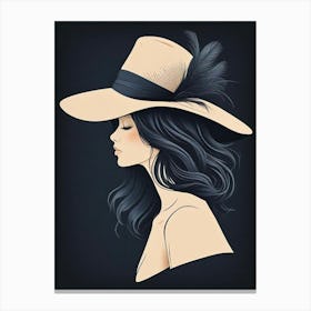 Silhouette Portrait (1) Canvas Print