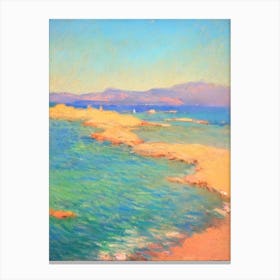 Plage De Palombaggia 2 Corsica France Monet Style Canvas Print
