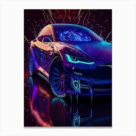 Tesla Model S Canvas Print