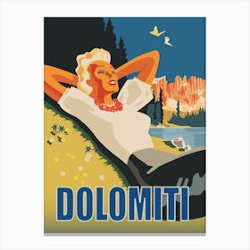 Dolomiti Sunbath Canvas Print