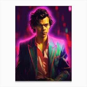 Harry Styles Neon 3 Canvas Print