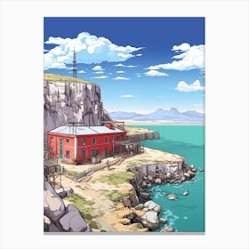 Robben Island Cartoon 1 Canvas Print