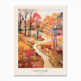 Autumn City Park Painting Forest Park St Louis Poster Canvas Print