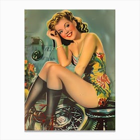 Pin Up Girl 33 Canvas Print