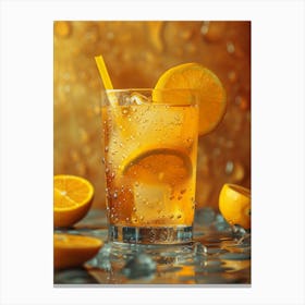 Iced Orange Juice Canvas Print