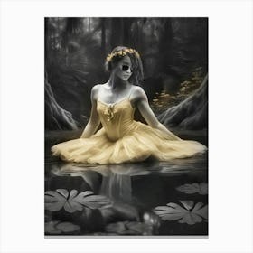 Ballerina In The Forest Canvas Print