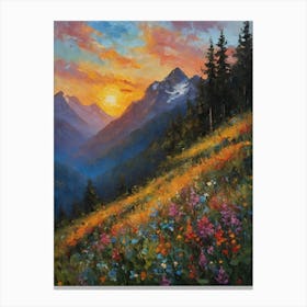 A Sunset Symphony Canvas Print