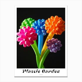 Bright Inflatable Flowers Poster Scabiosa 1 Canvas Print