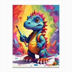 Dinosaur Painting 3 Canvas Print