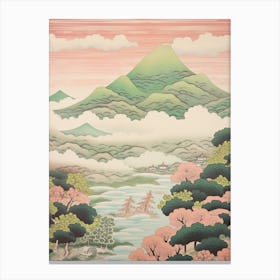 Mount Kuju In Oita, Japanese Landscape 1 Canvas Print