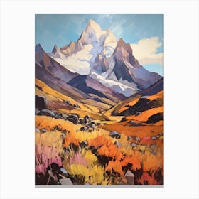 Mount Kenya Kenya 1 Mountain Painting Canvas Print