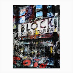 Block Drug Stores Canvas Print