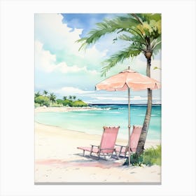 Grace Bay Beach, Turks And Caicos Islands 4 Canvas Print
