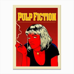 PULP FICTION | RED POSTER Canvas Print