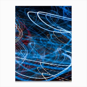 Abstract Light Trails Canvas Print