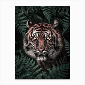 Tiger In The Forest Canvas Print