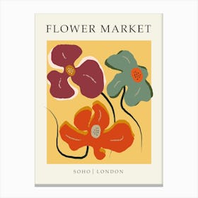 Soho Flower Market Print Canvas Print