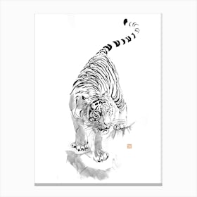 Tiger kakemono Canvas Print