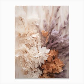 Boho Dried Flowers Lilac 4 Canvas Print