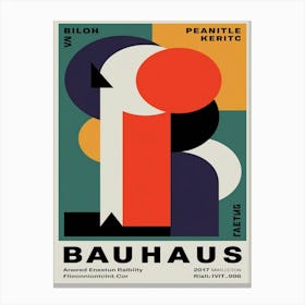 Bauhaus art poster Canvas Print