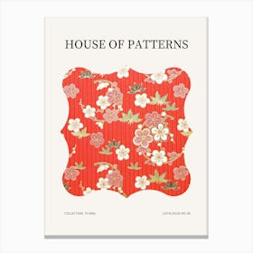 Floral Pattern Poster 66 Canvas Print