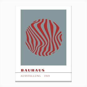 Bauhaus Red Exhibition 4 Canvas Print