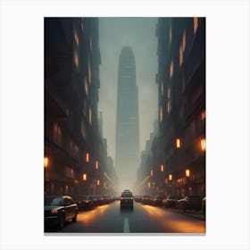 Futuristic City Canvas Print