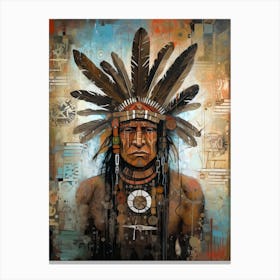 Native american Chief 1 Canvas Print