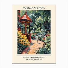 Postman S Park London Parks Garden 2 Canvas Print