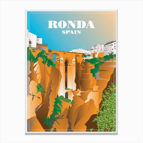 Ronda Andalusia Spain Art Pritn Canvas Print