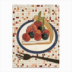 Desserts Art Deco Kitchen Inspired 2 Canvas Print