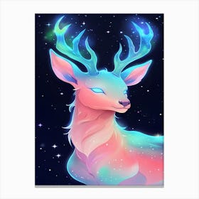 Deer In Space 1 Canvas Print