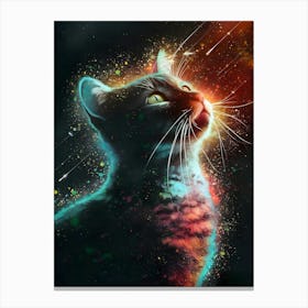 Cat In Space Canvas Print