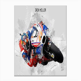 Jack Miller Riders Street Art Canvas Print