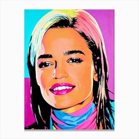 Michelle Rodriguez Pop Movies Art Movies Canvas Print