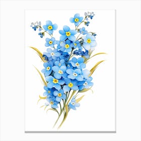 Forget Me Not Wildflower (2) Canvas Print