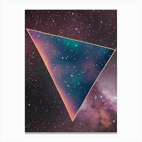 Triangle In Space Canvas Print