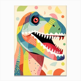 Colourful Dinosaur Tyrannosaurus Rex 3 Canvas Print