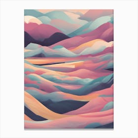 Abstract Landscape Painting 7 Canvas Print