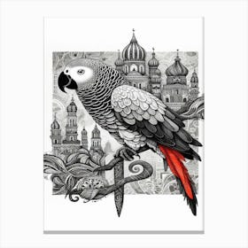 Lyric Parrot Of Moscow Canvas Print