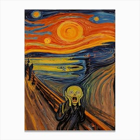 Scream - Inspired By Edvard Munch The Scream Canvas Print