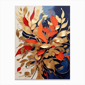 Golden Leaves Canvas Print