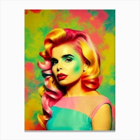 Paloma Faith Colourful Pop Art Canvas Print