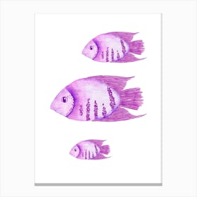 Watercolor Fishes Canvas Print