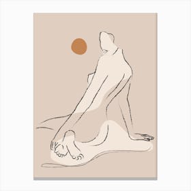 Nude Beige Canvas Print