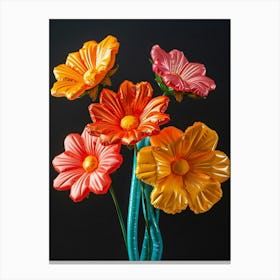 Bright Inflatable Flowers Marigold 2 Canvas Print