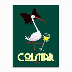 Colmar Poster Green Canvas Print