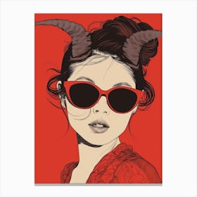 Devil Girl Canvas Print